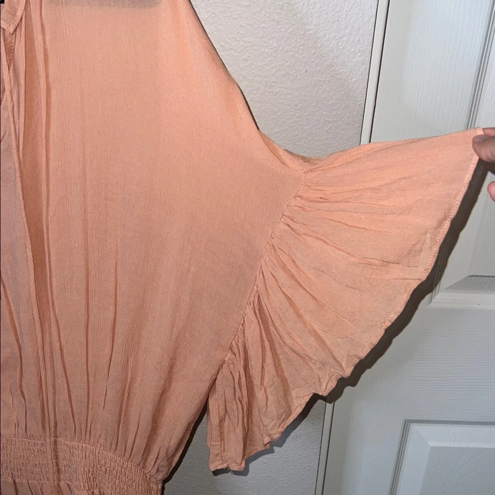 Mustard Seed Peach Ruffled Dress - Picture 5 of 5